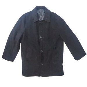 Lauren Ralph Lauren Black Quilted Lining Camden Coat Size Medium